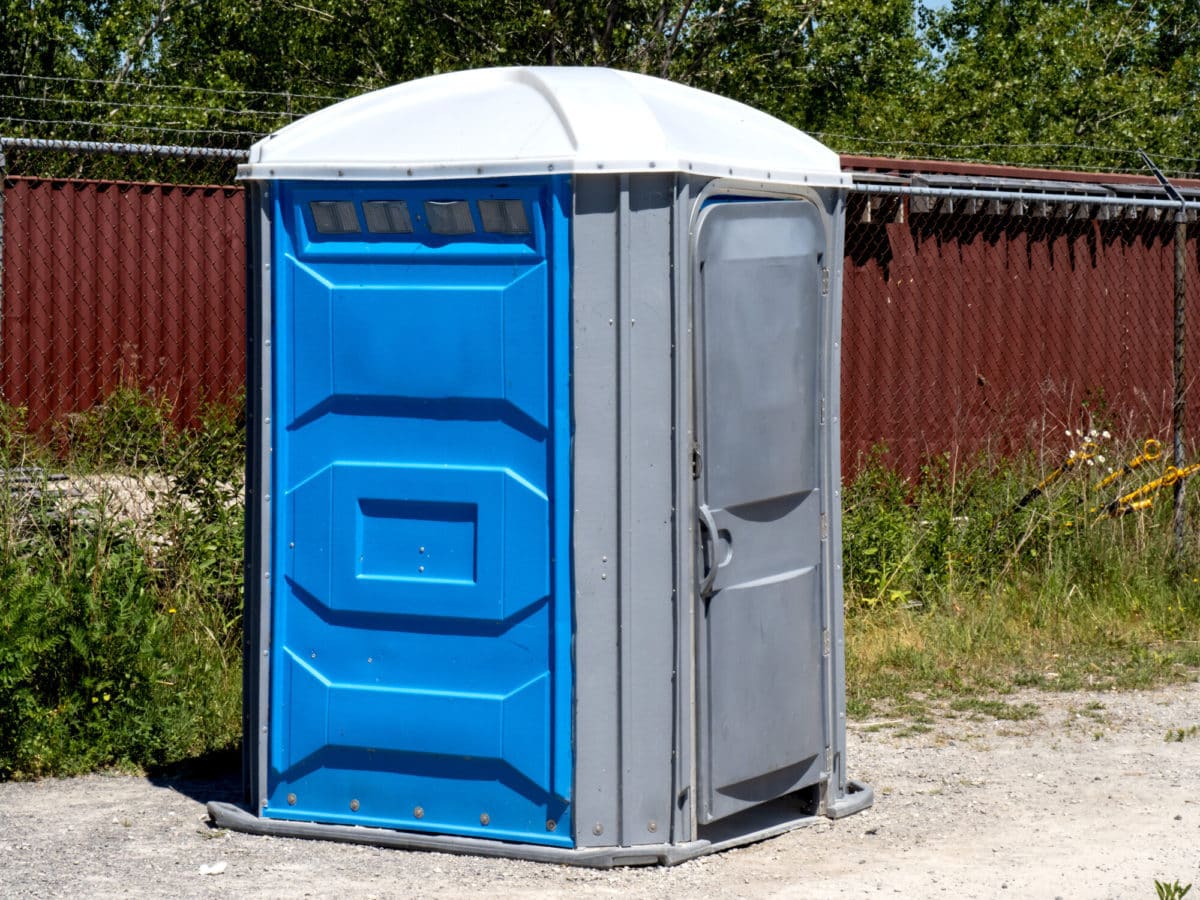 Long-term porta potty rental delivery in Mesa